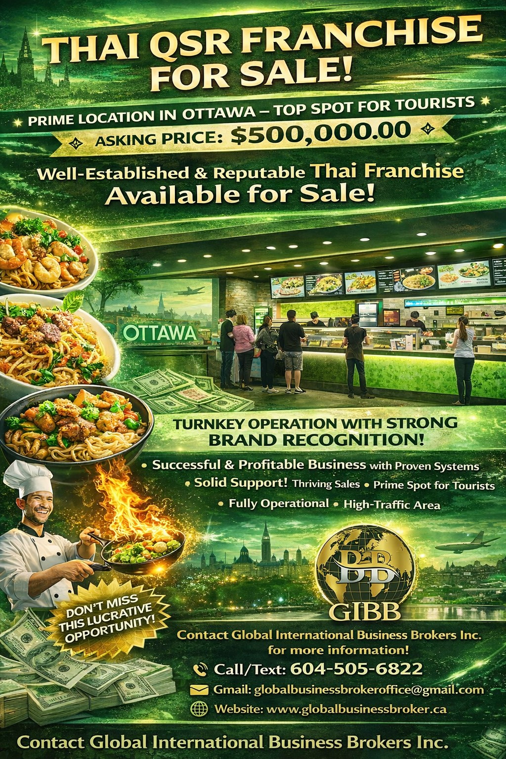 PREMIUM THAI QSR FRANCHISE OPPORTUNITY